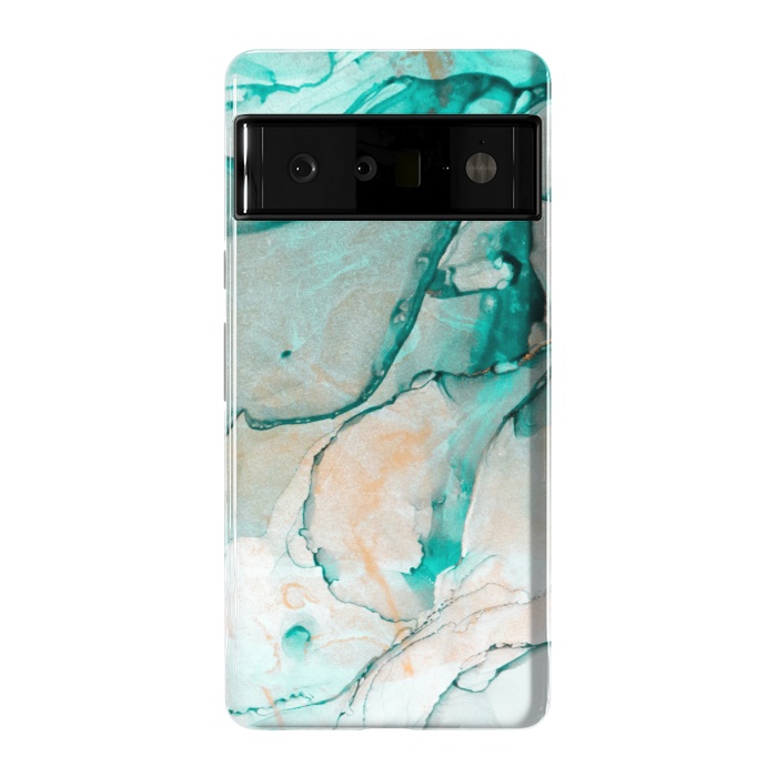 Pixel 6 Pro StrongFit Tropical Green Marble by ArtsCase