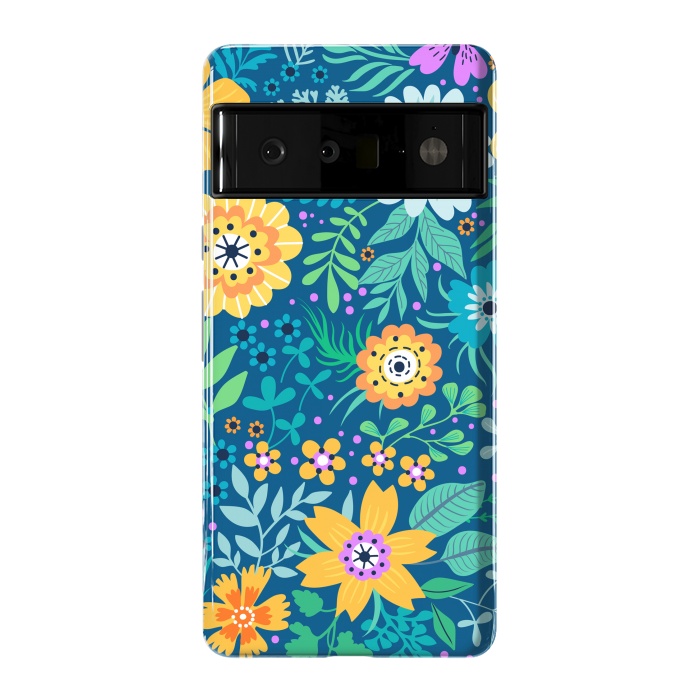 Pixel 6 Pro StrongFit Yellow Flowers by ArtsCase