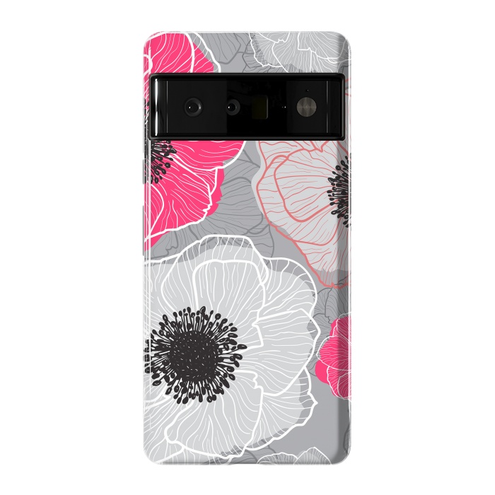 Pixel 6 Pro StrongFit Colorful Anemones Wildflower G603 by Medusa GraphicArt