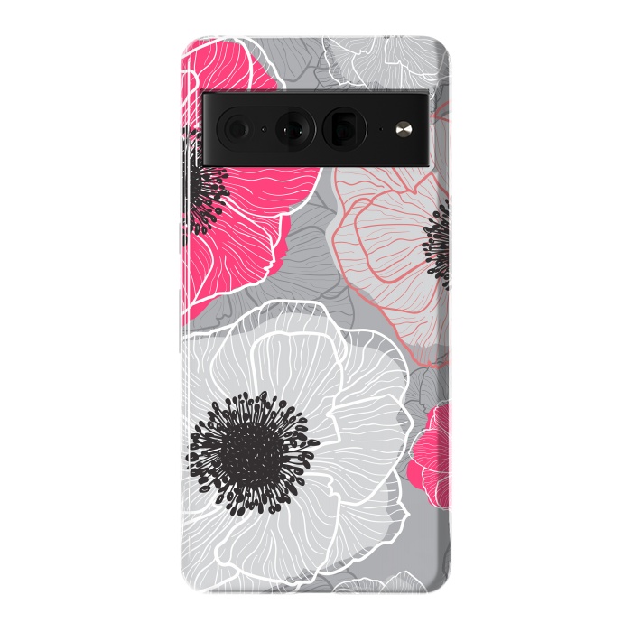Pixel 7 Pro StrongFit Colorful Anemones Wildflower G603 by Medusa GraphicArt