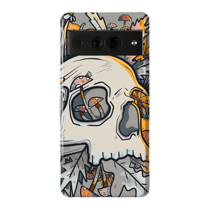 Pixel 7 Pro StrongFit The mushrooms and skull by Steve Wade (Swade)