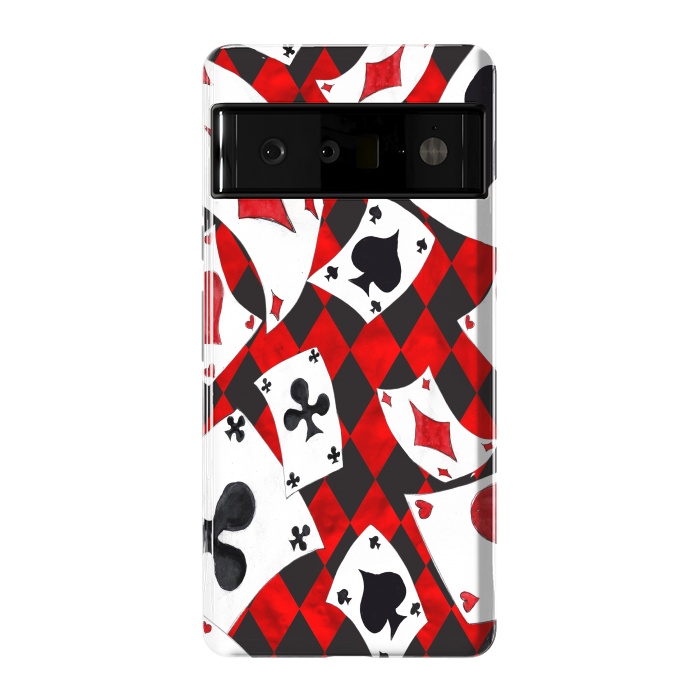 Pixel 6 Pro StrongFit alice-playing cards by haroulita
