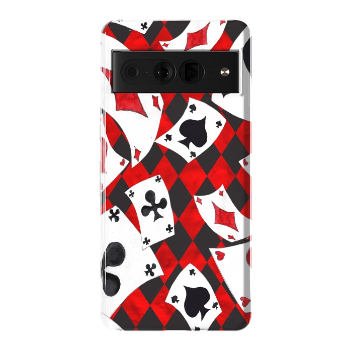 Pixel 7 Pro StrongFit alice-playing cards by haroulita