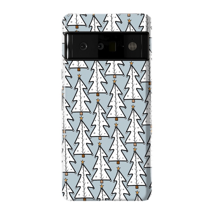 Pixel 6 Pro StrongFit The white Christmas trees by Steve Wade (Swade)