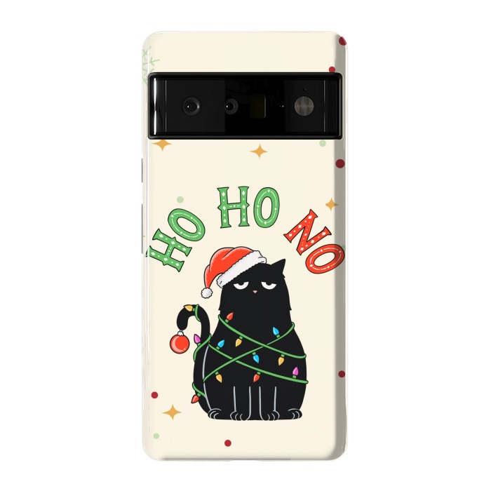 Pixel 6 Pro StrongFit Cat and Christmas NO by Coffee Man
