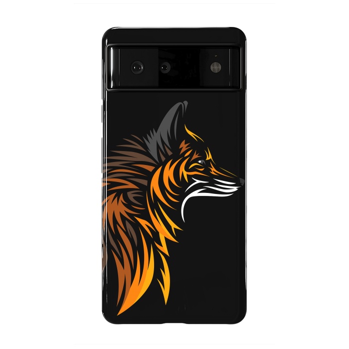 Pixel 6 StrongFit Tribal fox face by Alberto