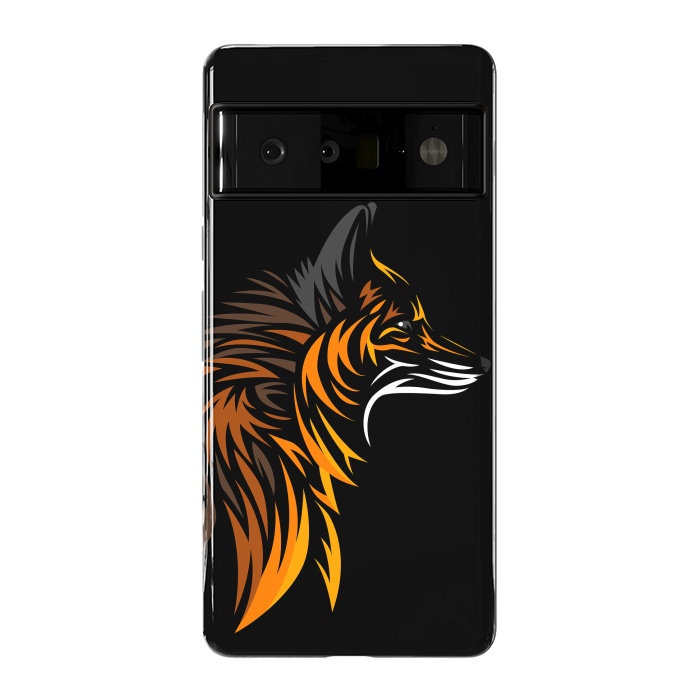 Pixel 6 Pro StrongFit Tribal fox face by Alberto