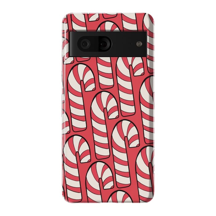 Pixel 7 StrongFit The red candy canes by Steve Wade (Swade)