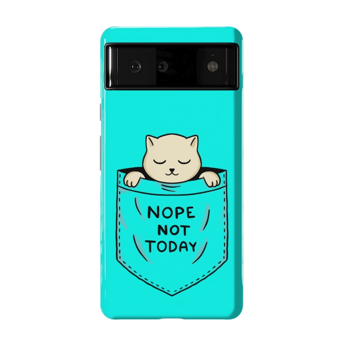 Pixel 6 StrongFit Cat Pocket by Coffee Man