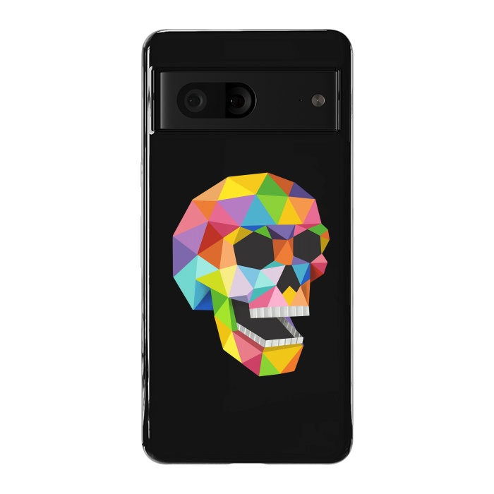 Pixel 7 StrongFit Skull Polygons by Coffee Man