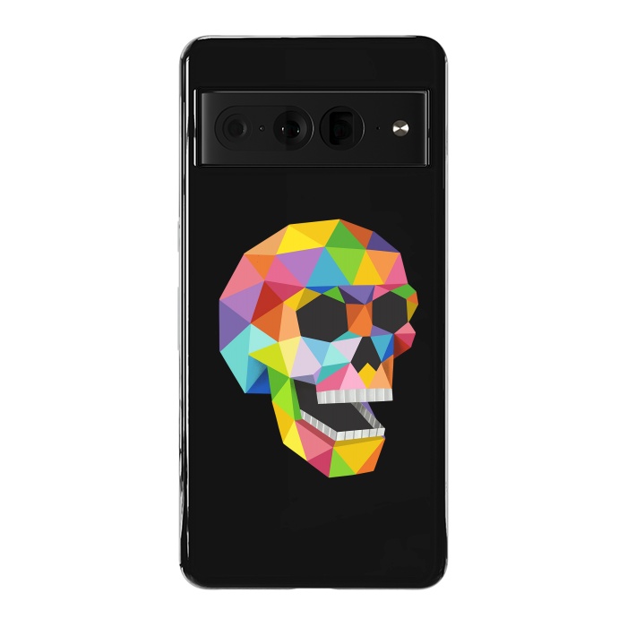 Pixel 7 Pro StrongFit Skull Polygons by Coffee Man