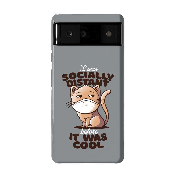 Pixel 6 StrongFit Socially Distant Cat by eduely