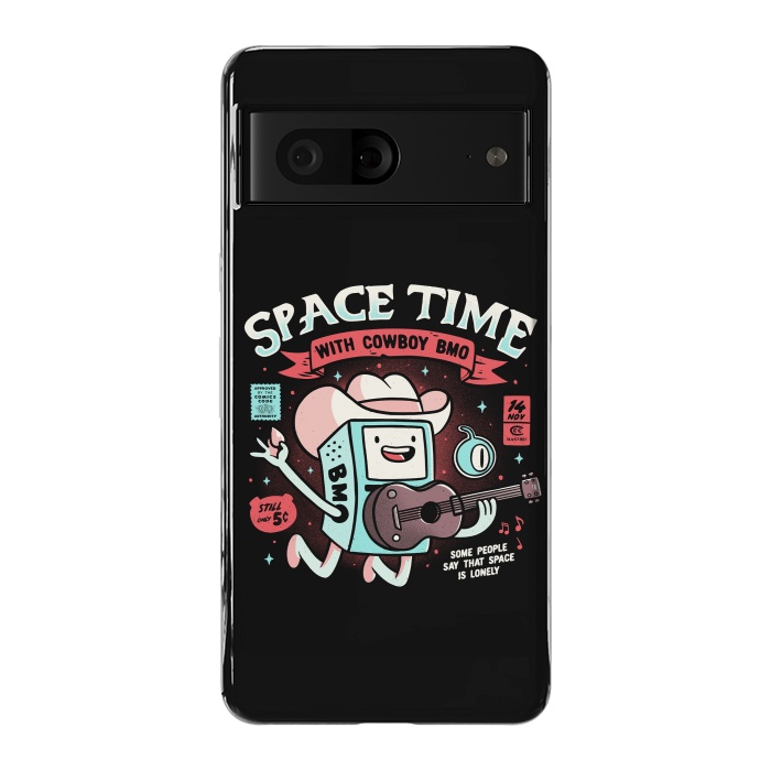 Pixel 7 StrongFit Space Time Cool Robot Cowboy Gift by eduely