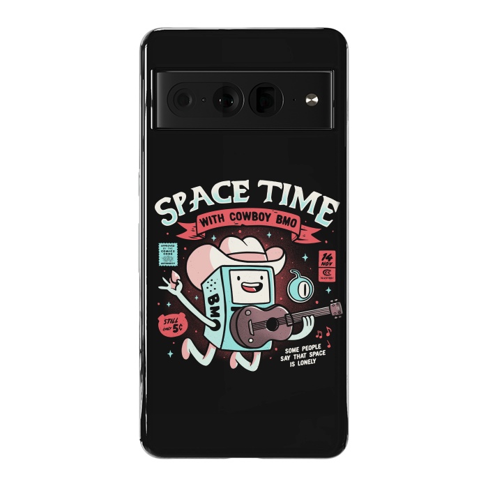 Pixel 7 Pro StrongFit Space Time Cool Robot Cowboy Gift by eduely