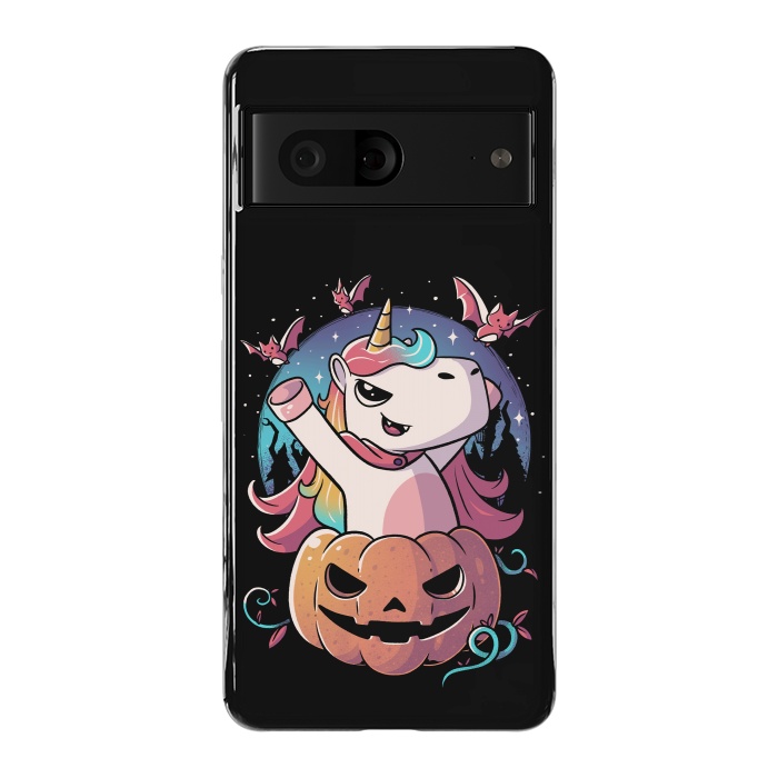 Pixel 7 StrongFit Spooky Unicorn Funny Cute Magic Halloween by eduely