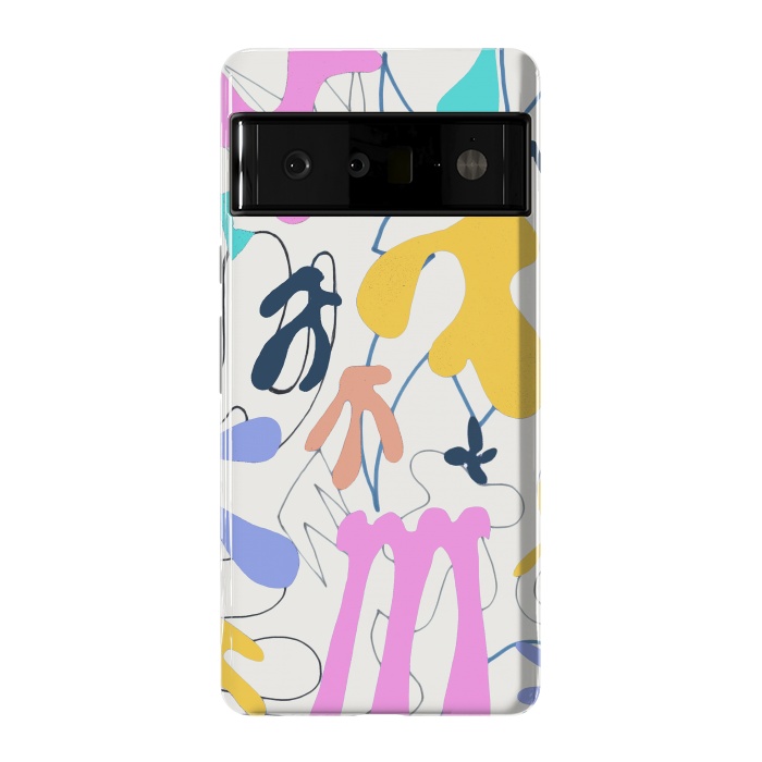 Pixel 6 Pro StrongFit Colorful retro doodles - Matisse abstract pattern by Oana 