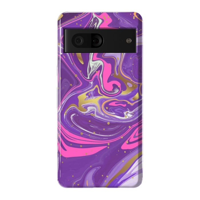 Pixel 7 StrongFit Liquid Marble Purple COLORS by ArtsCase