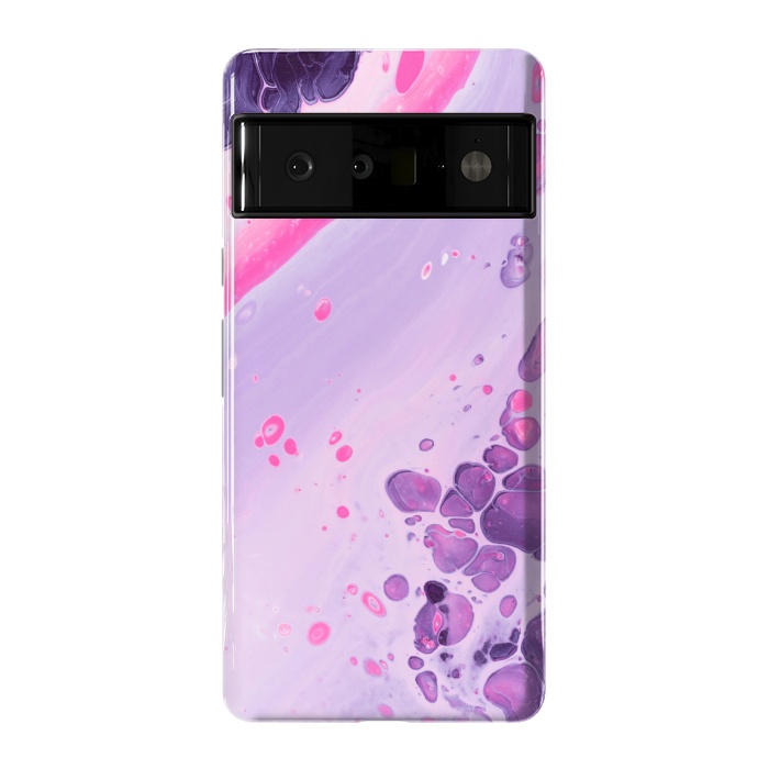 Pixel 6 Pro StrongFit Pink and Purple Waves by ArtsCase