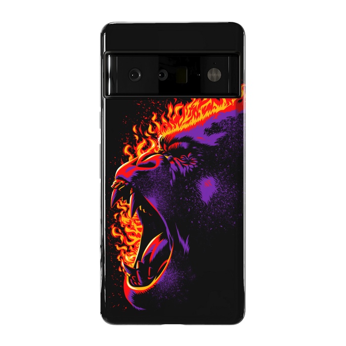 Pixel 6 Pro StrongFit Gorilla on fire by Alberto