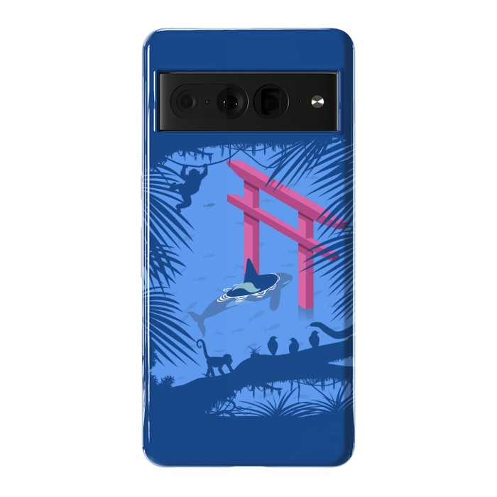 Pixel 7 Pro StrongFit Whale under Japanese Torii by Alberto