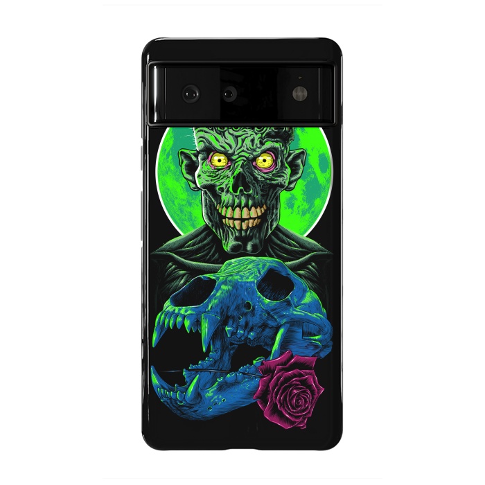 Pixel 6 StrongFit Skull and flower zombie by Alberto