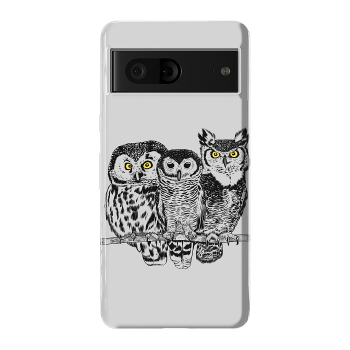 Pixel 7 StrongFit Three owls by Alberto