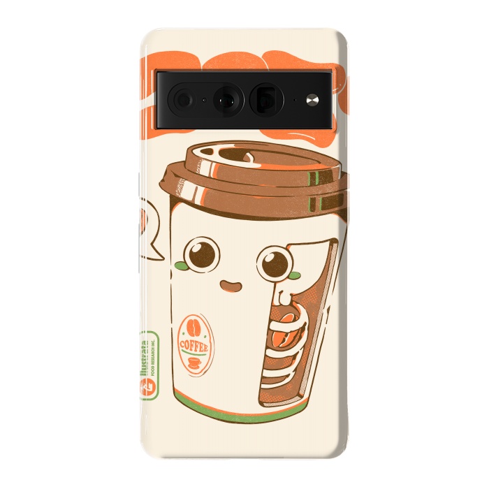 Pixel 7 Pro StrongFit Cute Coffee x-Ray by Ilustrata