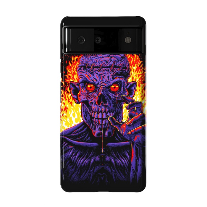 Pixel 6 StrongFit Zombie in flames by Alberto