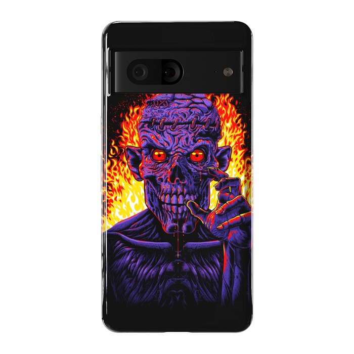 Pixel 7 StrongFit Zombie in flames by Alberto
