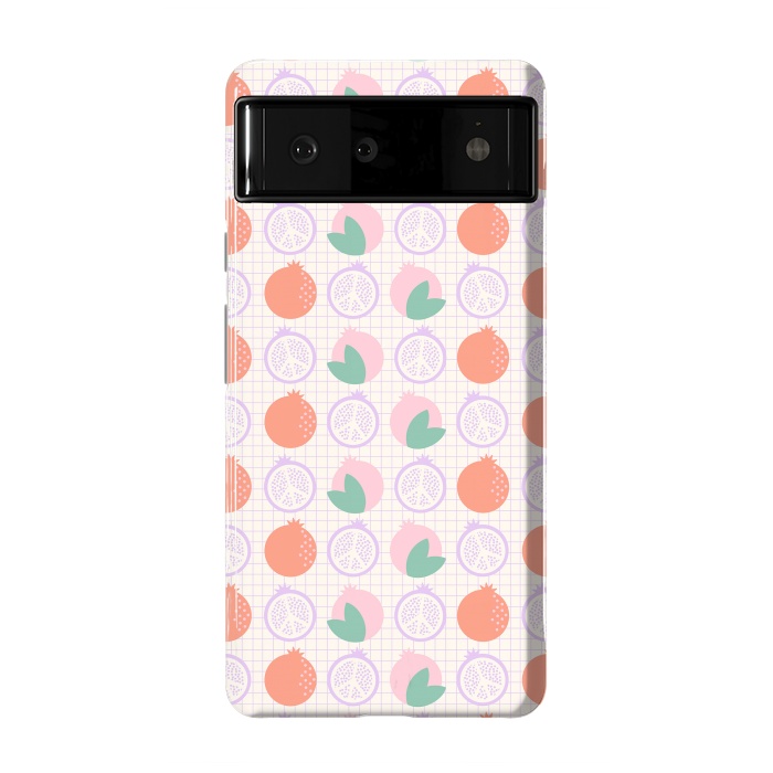 Pixel 6 StrongFit Pastels Peaceful Pomegranate by ArtPrInk