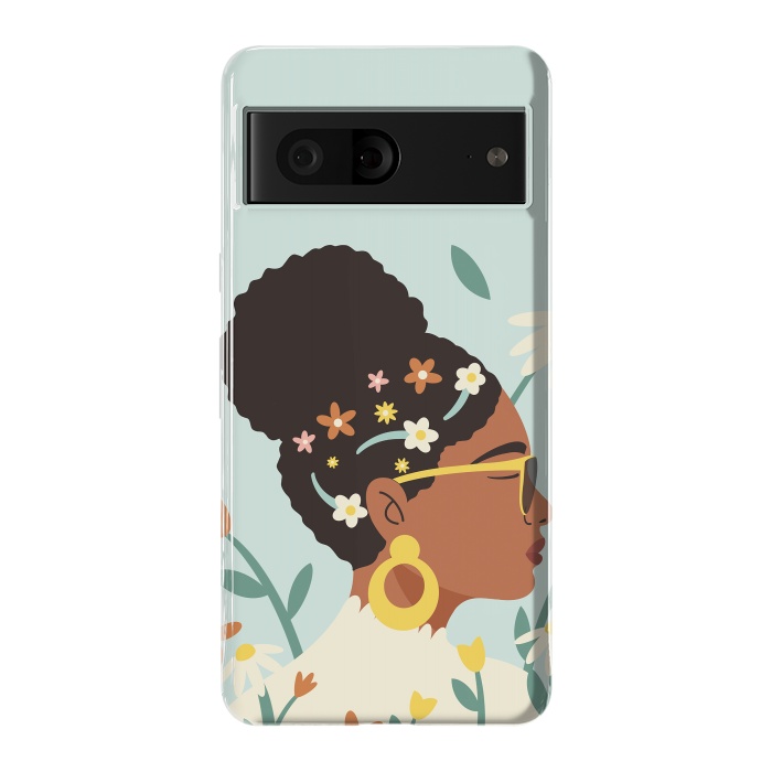 Pixel 7 StrongFit Spring Afro Girl by ArtPrInk