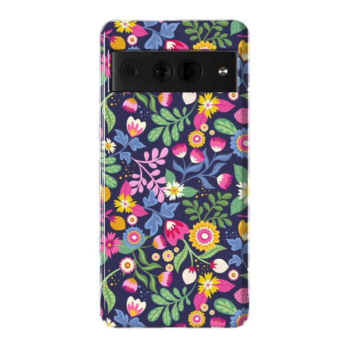 Pixel 7 Pro StrongFit Bright Flowers Colors by ArtsCase