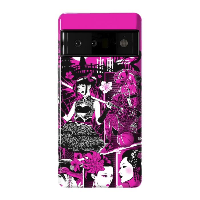 Pixel 6 Pro StrongFit pink geisha  by Alberto