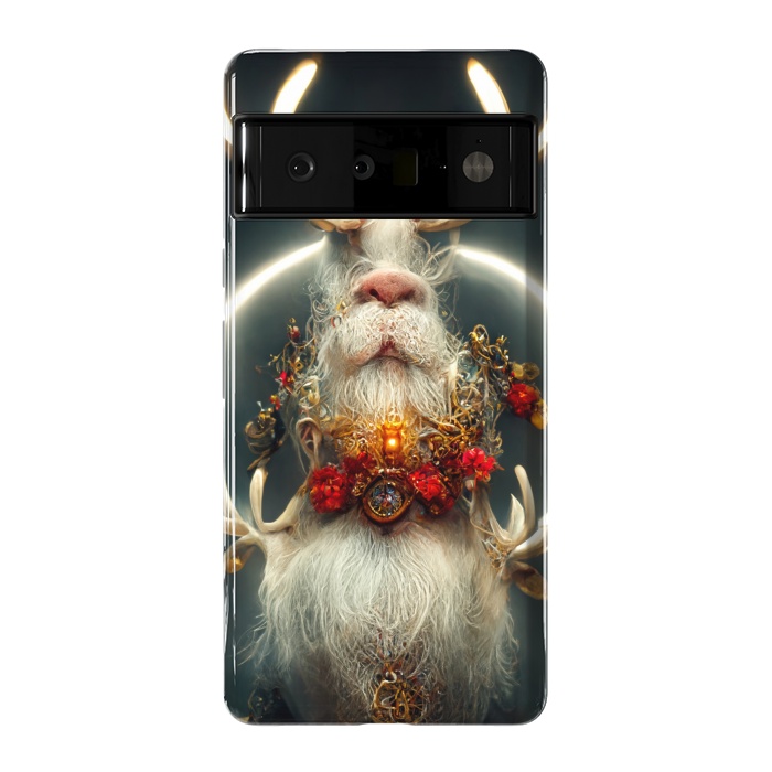Pixel 6 Pro StrongFit Santa reindeer by haroulita