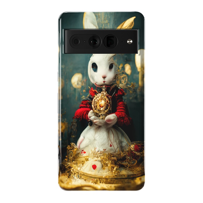 Pixel 7 Pro StrongFit white rabbit , Alice by haroulita