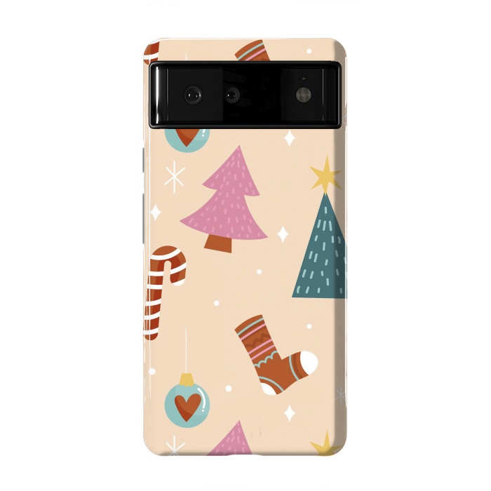 Pixel 6 StrongFit Original Pattern in Christmas by ArtsCase