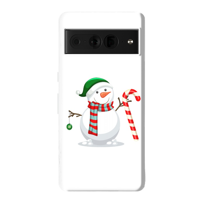 Pixel 7 Pro StrongFit Snowman by Bledi