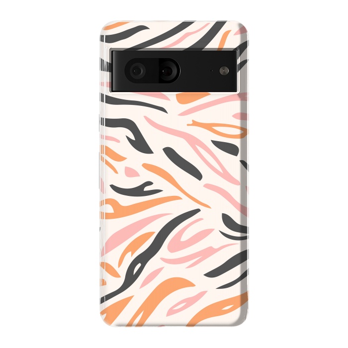 Pixel 7 StrongFit Colorful Tiger Print by ArtPrInk