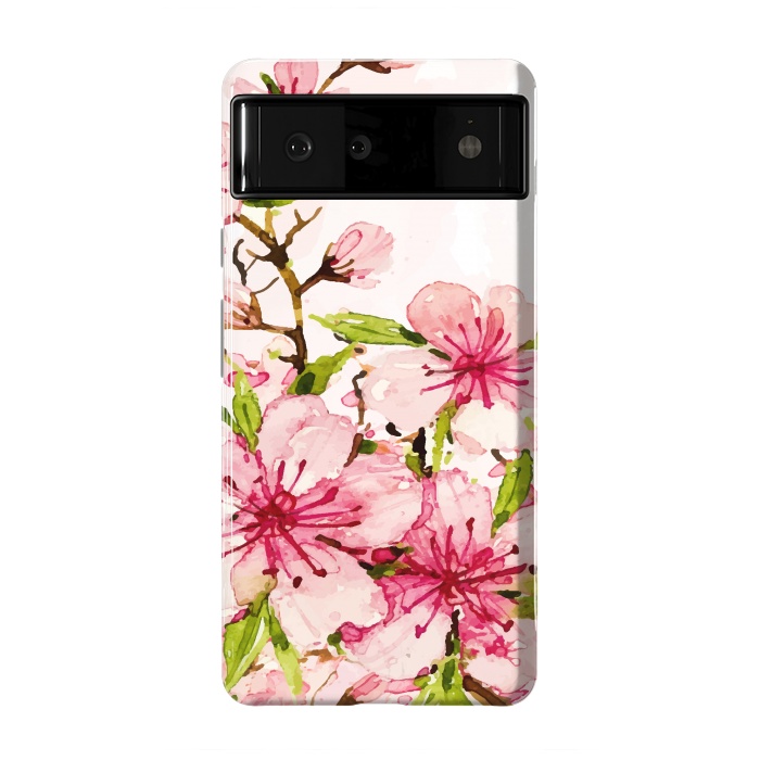 Pixel 6 StrongFit Watercolor Spring Flowers by Bledi