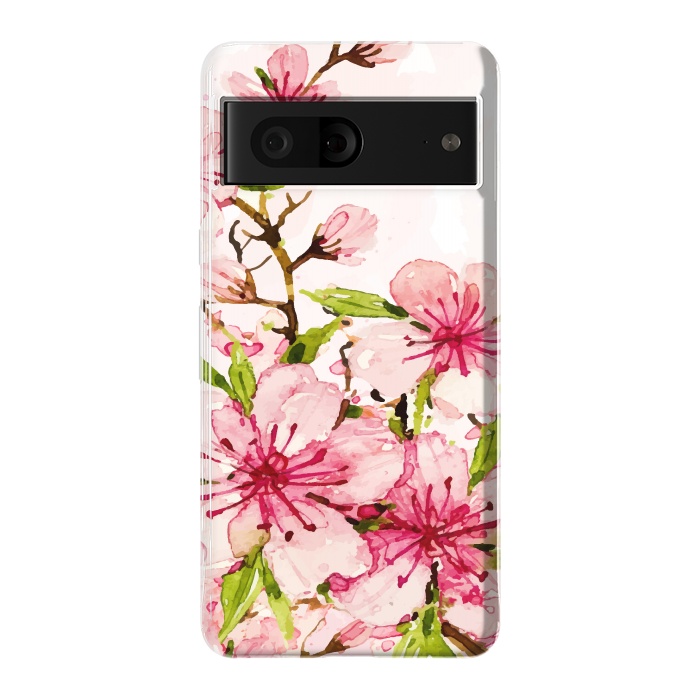 Pixel 7 StrongFit Watercolor Spring Flowers by Bledi
