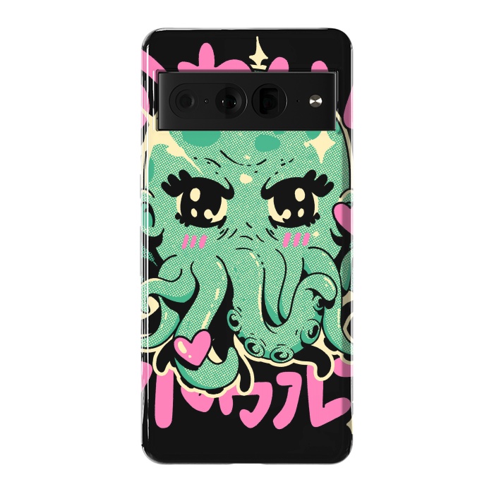 Pixel 7 Pro StrongFit Cutethulhu Loves by Ilustrata