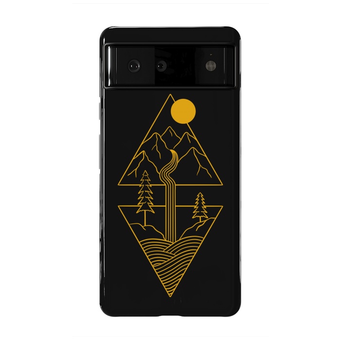 Pixel 6 StrongFit Nature minimal golden by Coffee Man