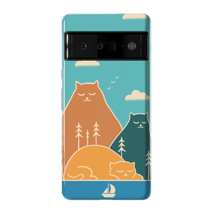Pixel 6 Pro StrongFit Cats mountains nature by Coffee Man