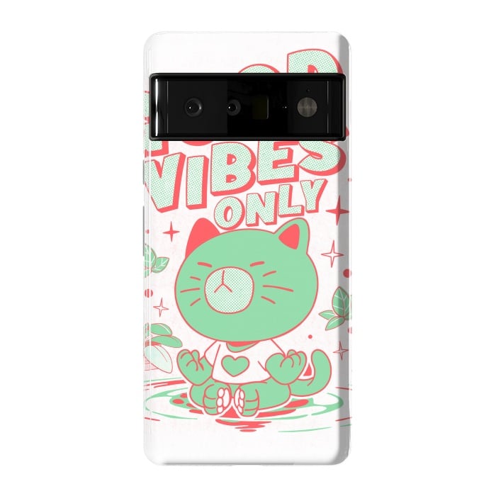 Pixel 6 Pro StrongFit Good Vibes Only  by Ilustrata