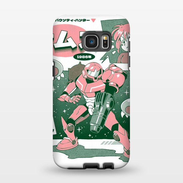 Galaxy S7 EDGE StrongFit Bounty Hunter From Space - White by Ilustrata