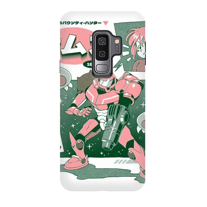 Galaxy S9 plus StrongFit Bounty Hunter From Space - White by Ilustrata