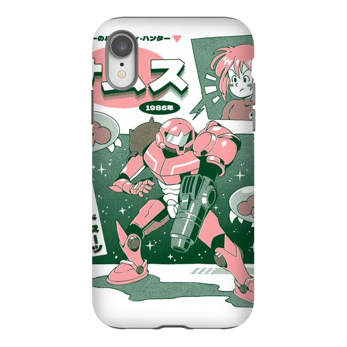 iPhone Xr StrongFit Bounty Hunter From Space - White by Ilustrata