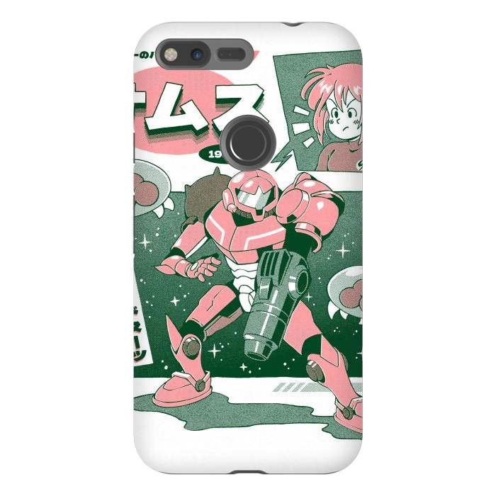 Pixel XL StrongFit Bounty Hunter From Space - White by Ilustrata