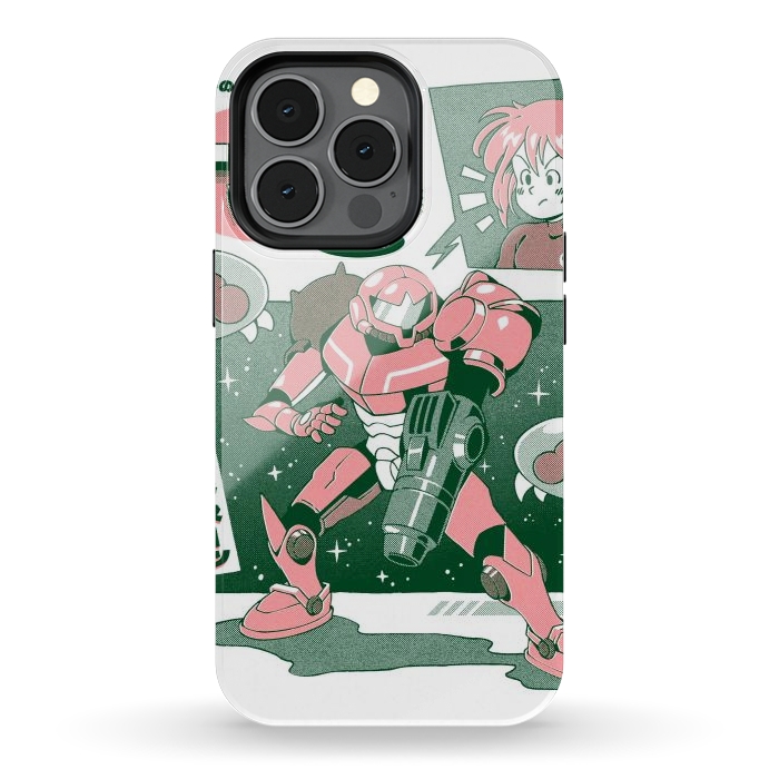 iPhone 13 pro StrongFit Bounty Hunter From Space - White by Ilustrata