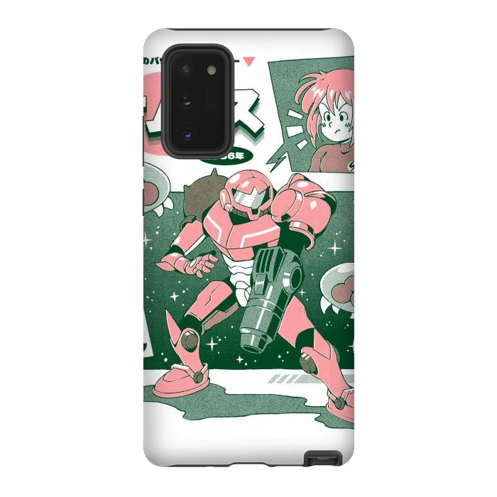 Galaxy Note 20 StrongFit Bounty Hunter From Space - White by Ilustrata